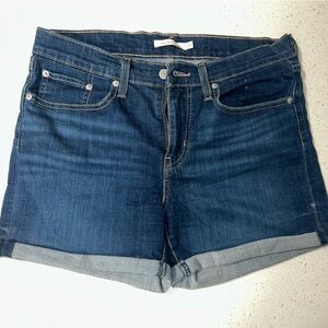 Levi's Dark Blue Jean Shorts